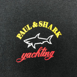 Paul and Shark Black Short Sleeved Logo T-Shirt - Small (S) PTP 18"