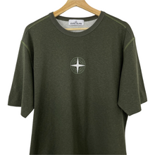 Load image into Gallery viewer, Stone Island Olive Short Sleeved Logo T-Shirt - Large (L) PTP 22.5&quot;
