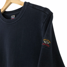 Load image into Gallery viewer, Paul and Shark Navy Logo Crew Neck Sweater - Medium (M) PTP 20&quot;
