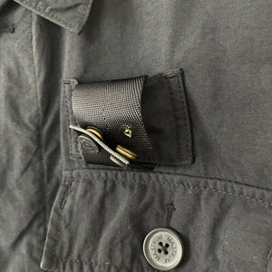 Ma.Strum Black Button Up Multi Pocket Overshirt - Medium (M) PTP 23.5"