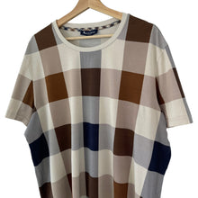 Load image into Gallery viewer, Aquascutum Block Check Short Sleeved T-Shirt - Double Extra Large (XXL) PTP 25&quot;
