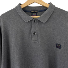 Load image into Gallery viewer, Paul and Shark Grey Long Sleeved Polo - Six Extra Large (6XL) PTP 33&quot;
