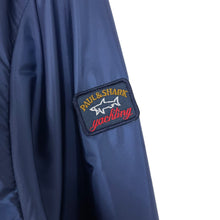 Load image into Gallery viewer, Paul and Shark Navy Blue Hooded Logo Jacket - Large (L) PTP 21.5&quot;
