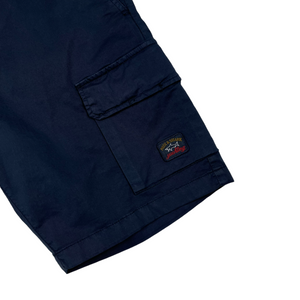 Paul and Shark Navy Bermuda Cargo Shorts - W 34"