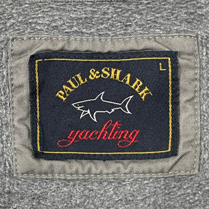 Paul and Shark Grey Full Zip Logo Hoody - Large (L) PTP 21"