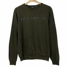 Load image into Gallery viewer, Paul and Shark Khaki Spell Out Crew Neck Sweater - Medium (M) PTP 21&quot;
