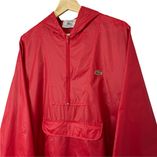 Load image into Gallery viewer, Vintage Red Lacoste Izod Half Zip Cagoule - Medium (M) PTP 22.75&quot;
