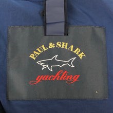 Load image into Gallery viewer, Paul and Shark Blue Nylon Shimmer Overshirt - Large (L) PTP 21.5&quot;
