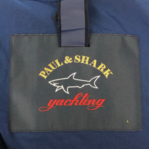 Paul and Shark Blue Nylon Shimmer Overshirt - Large (L) PTP 21.5"