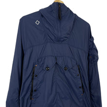 Load image into Gallery viewer, Ma.Strum Navy Blue Multi Pocket Hooded Sniper Jacket - Small (S) PTP 20&quot;
