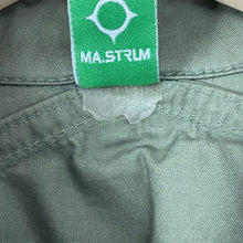 Load image into Gallery viewer, Ma.Strum Green Button Up Multi Pocket Overshirt - Small (S) PTP 21.75&quot;
