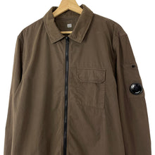 Load image into Gallery viewer, C.P Company Brown Full Zip Pocket Lens Overshirt - Double Extra Large (XXL) PTP 23&quot;
