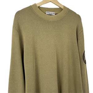 Stone Island Crew Neck Embroidered Logo Sweater - Large (L) PTP 22"