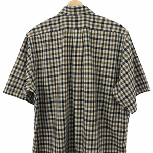 Aquascutum House Check Short Sleeved Shirt - Large (L) PTP 24.5"