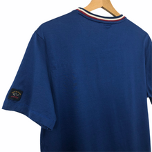 Load image into Gallery viewer, Paul and Shark Blue Short Sleeved Pocket Logo T-Shirt - Medium (M) PTP 19.75&quot;
