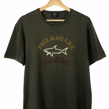 Load image into Gallery viewer, Paul and Shark Green Short Sleeved Logo T-Shirt - Extra Large (XL) PTP 21.75&quot;
