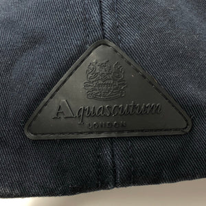 Aquascutum Navy Check Logo Cap - One Size Fits All