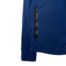 Load image into Gallery viewer, Paul and Shark Blue Nylon Shimmer Overshirt - Large (L) PTP 21&quot;
