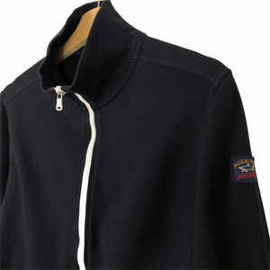 Paul and Shark Navy Zip Up Track Top - Medium (M) PTP 20.25"