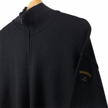 Load image into Gallery viewer, Paul and Shark Navy Bretagne Half Zip Pullover - Extra Large (XL) PTP 24.25&quot;
