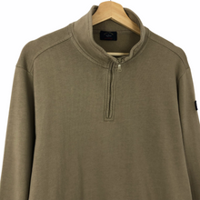 Load image into Gallery viewer, Paul and Shark Beige Half Zip Pullover Sweater - Large (L) PTP 22&quot;
