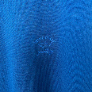 Paul and Shark Blue Crew Neck Sweater - Large (L) PTP 23.5"