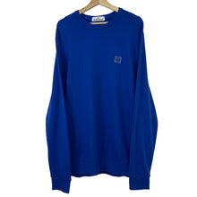 Load image into Gallery viewer, Stone Island Blue Crew Neck Logo Sweater - Extra Large (XL) PTP 23.5&quot;
