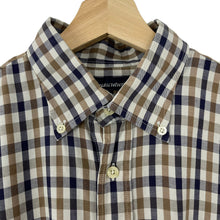 Load image into Gallery viewer, Aquascutum House Check Short Sleeved Shirt - Large (L) PTP 24.25&quot;
