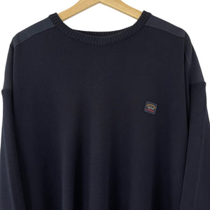 Paul and Shark Navy C0P918 Crew Neck Sweater - Five Extra Large (5XL) PTP 31"