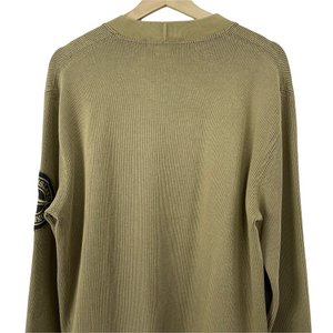 Stone Island Crew Neck Embroidered Logo Sweater - Large (L) PTP 22"