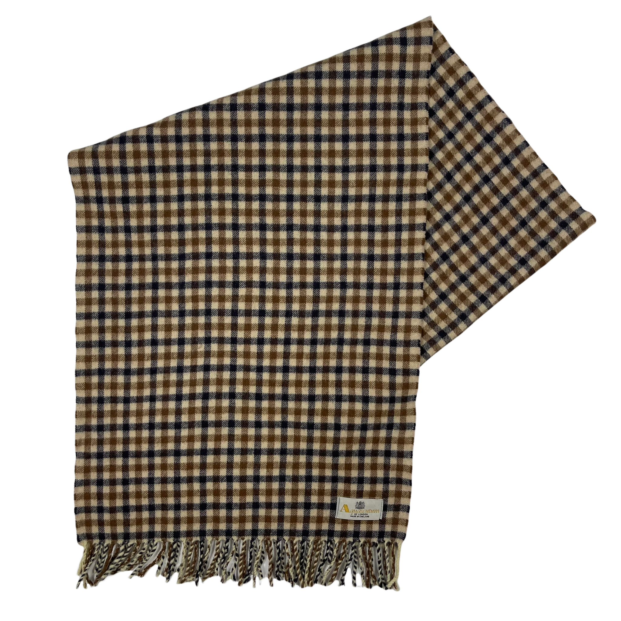 Aquascutum Classic House Check 100 Lambswool Scarf One Size