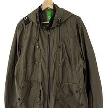 Load image into Gallery viewer, Ma.Strum Green Multi Pocket Hooded Lightweight Jacket - Extra Large (XL) PTP 24.5&quot;
