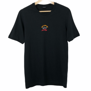 Paul and Shark Black Short Sleeved Logo T-Shirt - Small (S) PTP 18"