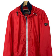 Load image into Gallery viewer, Paul and Shark Red Hooded Logo Jacket - Large (L) PTP 21.5&quot;
