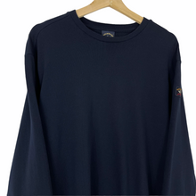 Load image into Gallery viewer, Paul and Shark Navy Logo Crew Neck Sweater - Large (L) PTP 23&quot;
