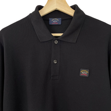 Load image into Gallery viewer, Paul and Shark Black Long Sleeved Polo - Large (L) PTP 21&quot;
