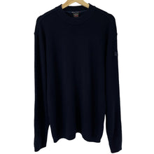 Load image into Gallery viewer, Paul and Shark Baltic Navy Crew Neck Wool Sweater - Medium (M) PTP 23&quot;
