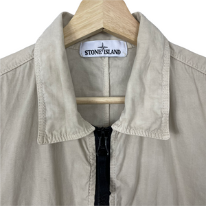 Stone Island Beige Double Pocket Overshirt - Medium (M) PTP 21.75"