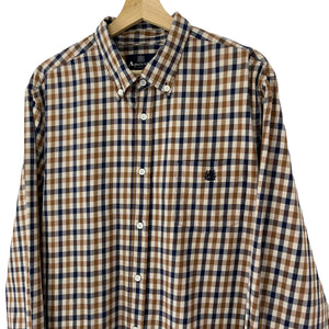 Aquascutum House Check Long Sleeved Shirt - Double Extra Large (XXL) PTP 24.75"