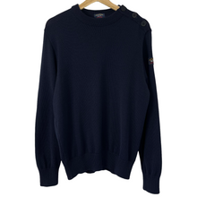 Load image into Gallery viewer, Paul and Shark Navy 100% Wool Crew Neck Sweater - Extra Large (XL) PTP 22&quot;
