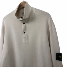 Load image into Gallery viewer, Stone Island Cream Half Zip Sweater - Double Extra Large (XXL) PTP 25.5&quot;
