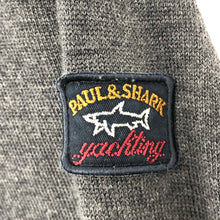 Load image into Gallery viewer, Paul and Shark Dk Grey 100% Wool Crew Neck Sweater - Medium (M) PTP 20&quot;
