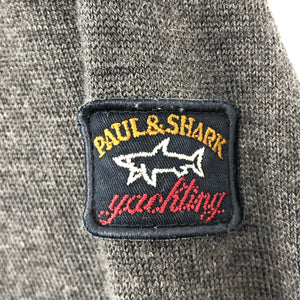 Paul and Shark Dk Grey 100% Wool Crew Neck Sweater - Medium (M) PTP 20"