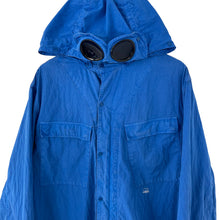 Load image into Gallery viewer, C.P Company Blue Goggle Hooded Overshirt - Triple Extra Large (XXXL) PTP 26&quot;
