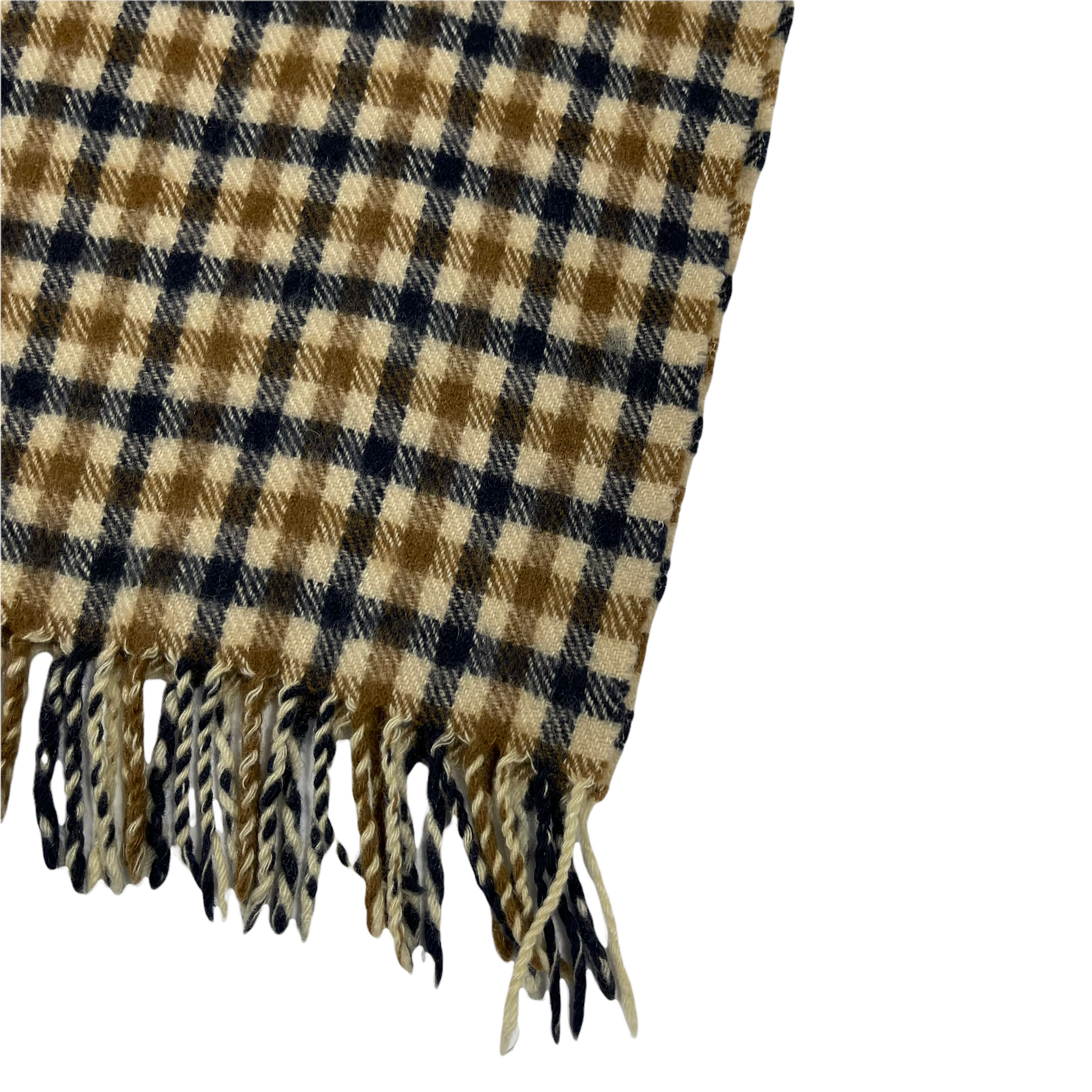 Aquascutum Classic House Check Pure Cashmere Scarf One Size Fits