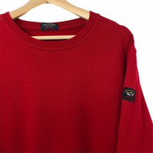 Load image into Gallery viewer, Paul and Shark Red Crew Neck Logo Sweater - Double Extra Large (XXL) PTP 24&quot;
