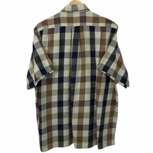 Load image into Gallery viewer, Aquascutum Block Check Short Sleeved Shirt - Large (L) PTP 24.25&quot;
