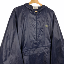 Load image into Gallery viewer, Vintage Dark Navy Lacoste Izod Half Zip Cagoule - Extra Large (XL) PTP 26.75&quot;
