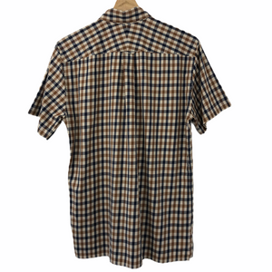 Aquascutum House Check Short Sleeved Shirt - Medium (M) PTP 20.5"