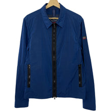 Load image into Gallery viewer, Paul and Shark Blue Nylon Shimmer Overshirt - Large (L) PTP 21&quot;
